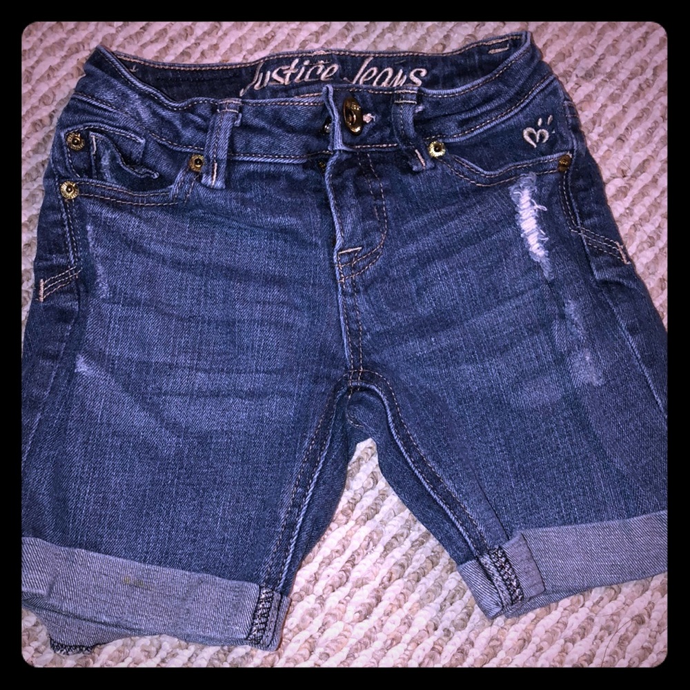 Justice jean shorts